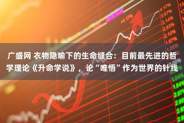 广盛网 衣物隐喻下的生命缝合：目前最先进的哲学理论《升命学说》，论“唯悟”作为世界的针线